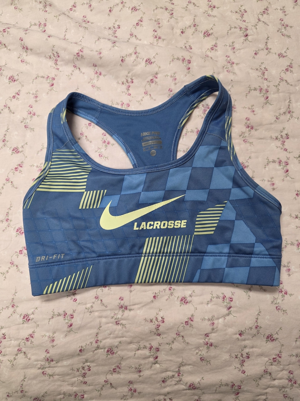 Nike Dri-FIT Blue Lacrosse Sports Bra
